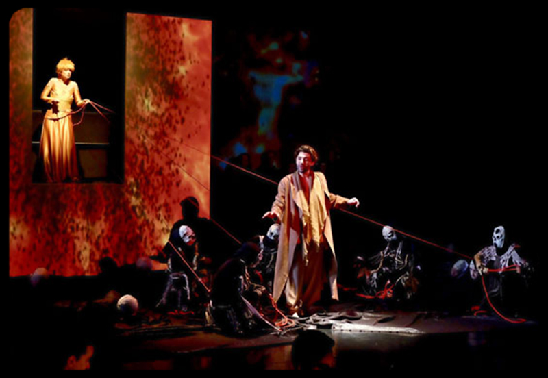 Design Vidéo de Sébastien Sidaner. un opéra  mise en scène par Bernard Jourdain, le Théâtre le Comédia. Orpheo et Eurydice de Christoph Willibald Gluck.